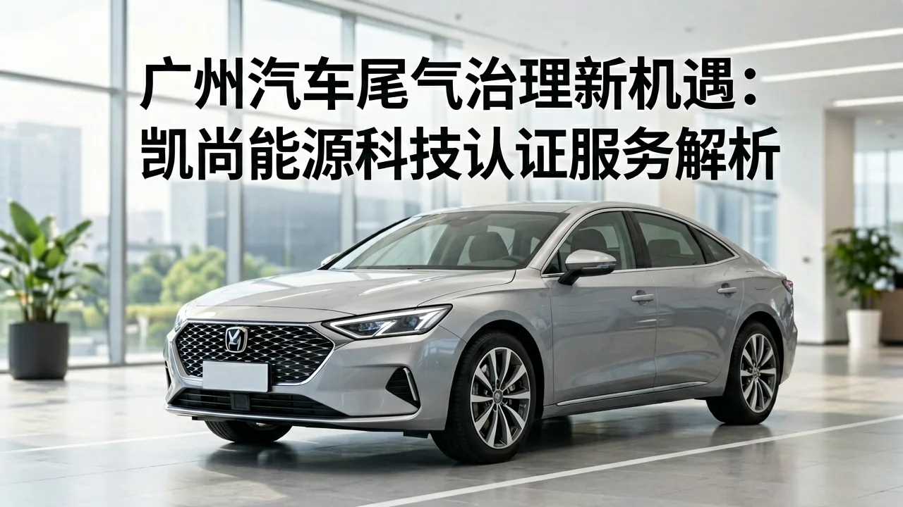 广州汽车尾气治理新机遇：凯尚能源科技认证服务解析
